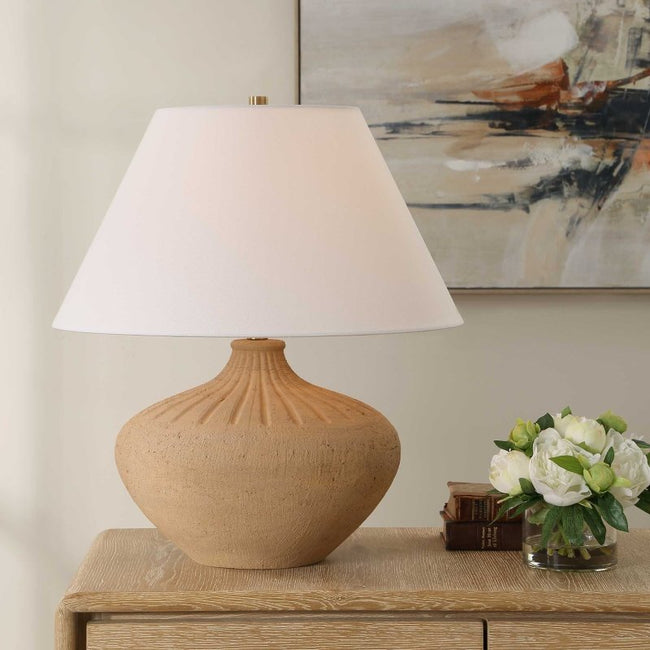 Eldon Terracotta Table Lamp - Table Lamps
