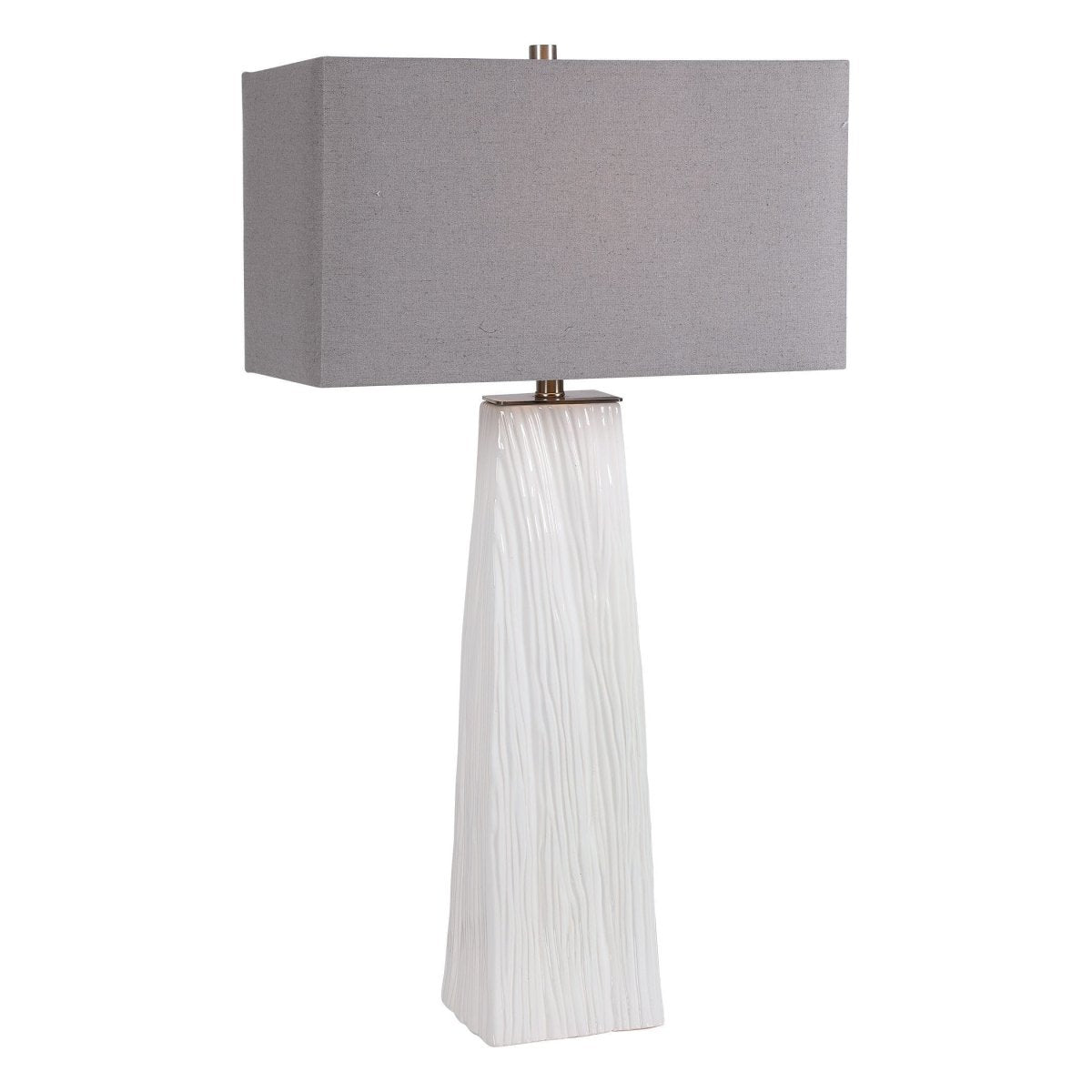 Elegant White Sycamore Table Lamp - Uttermost - Table Lamps by Modest Hut