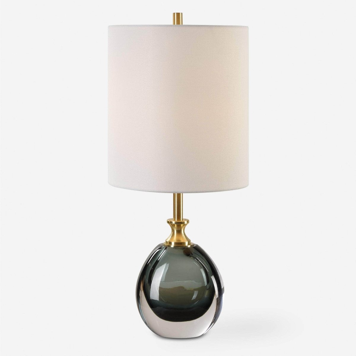 Enigma Teal Blue Glass Buffet Lamp - Uttermost - Table Lamps by Modest Hut