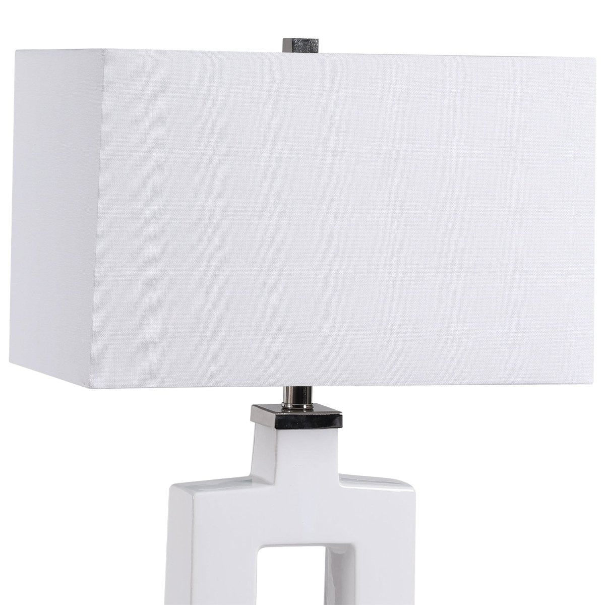 Entry Modern White Table Lamp - Uttermost - Table Lamps by Modest Hut