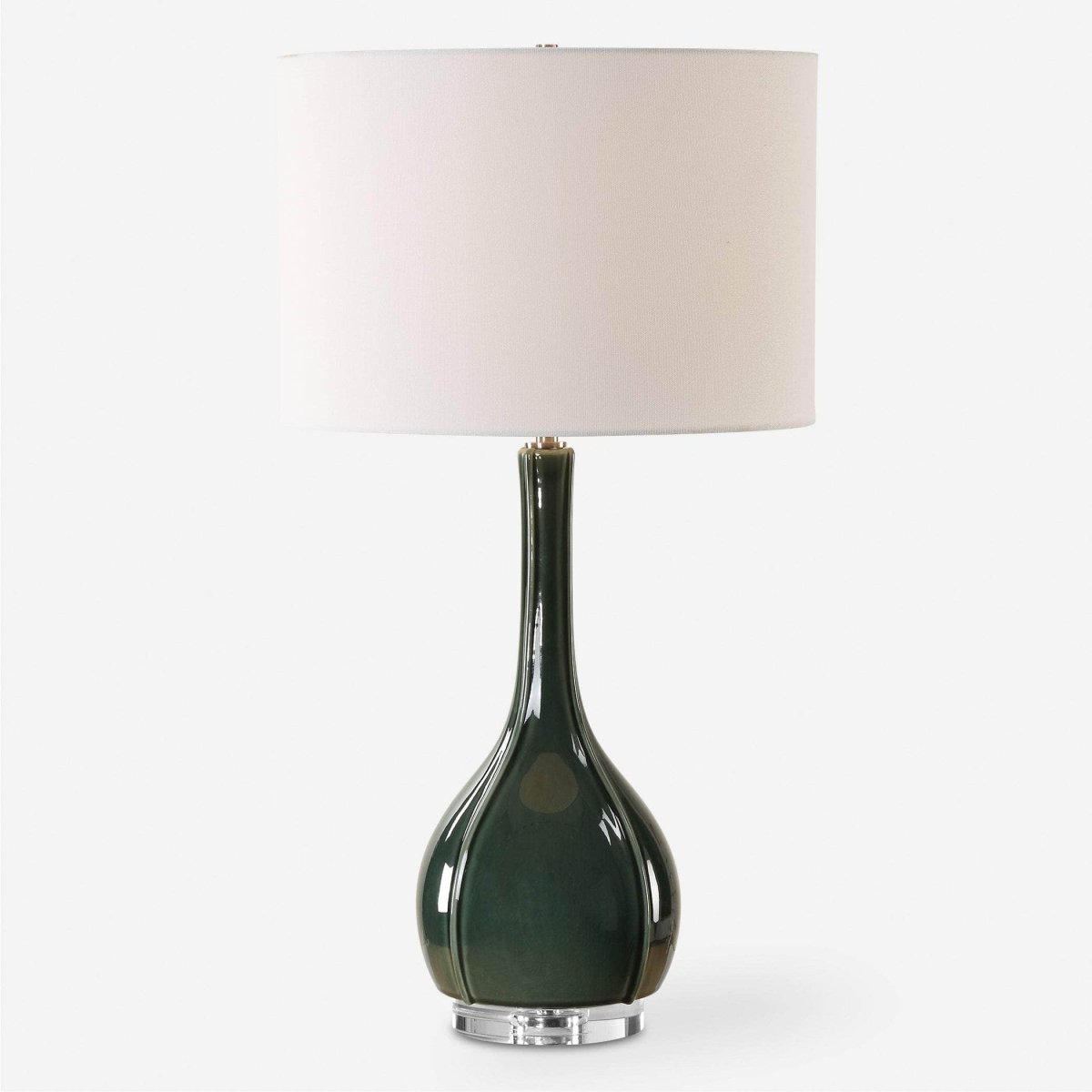 Essex Green Glass Table Lamp - Uttermost - Table Lamps by Modest Hut