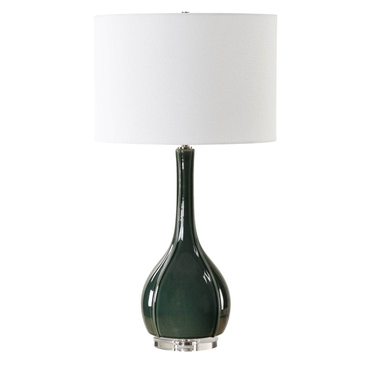 Essex Green Glass Table Lamp - Uttermost - Table Lamps by Modest Hut