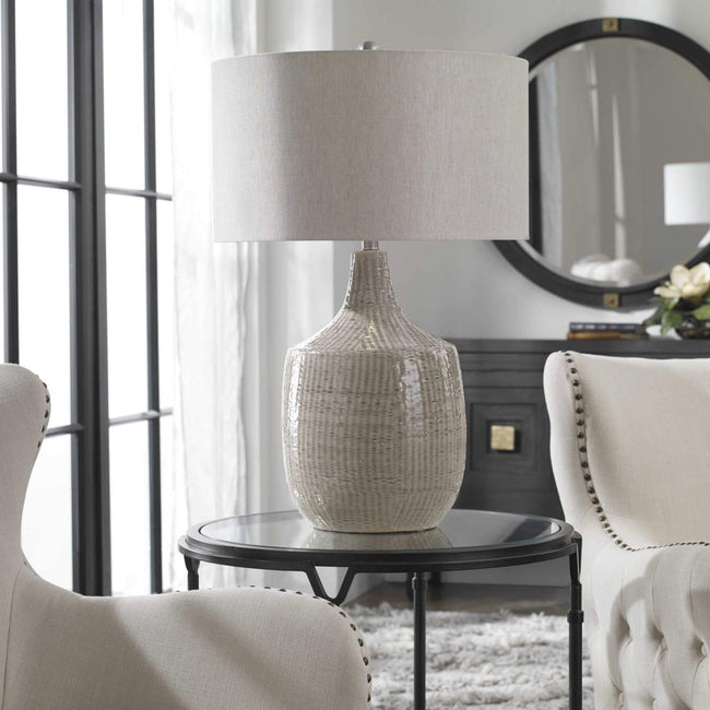 Felipe Gray Table Lamp - Uttermost - Table Lamps by Modest Hut