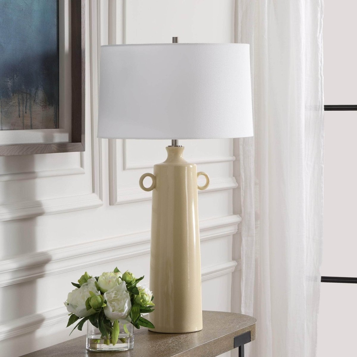 Florero Pale Yellow Table Lamp - Uttermost - Table Lamps by Modest Hut