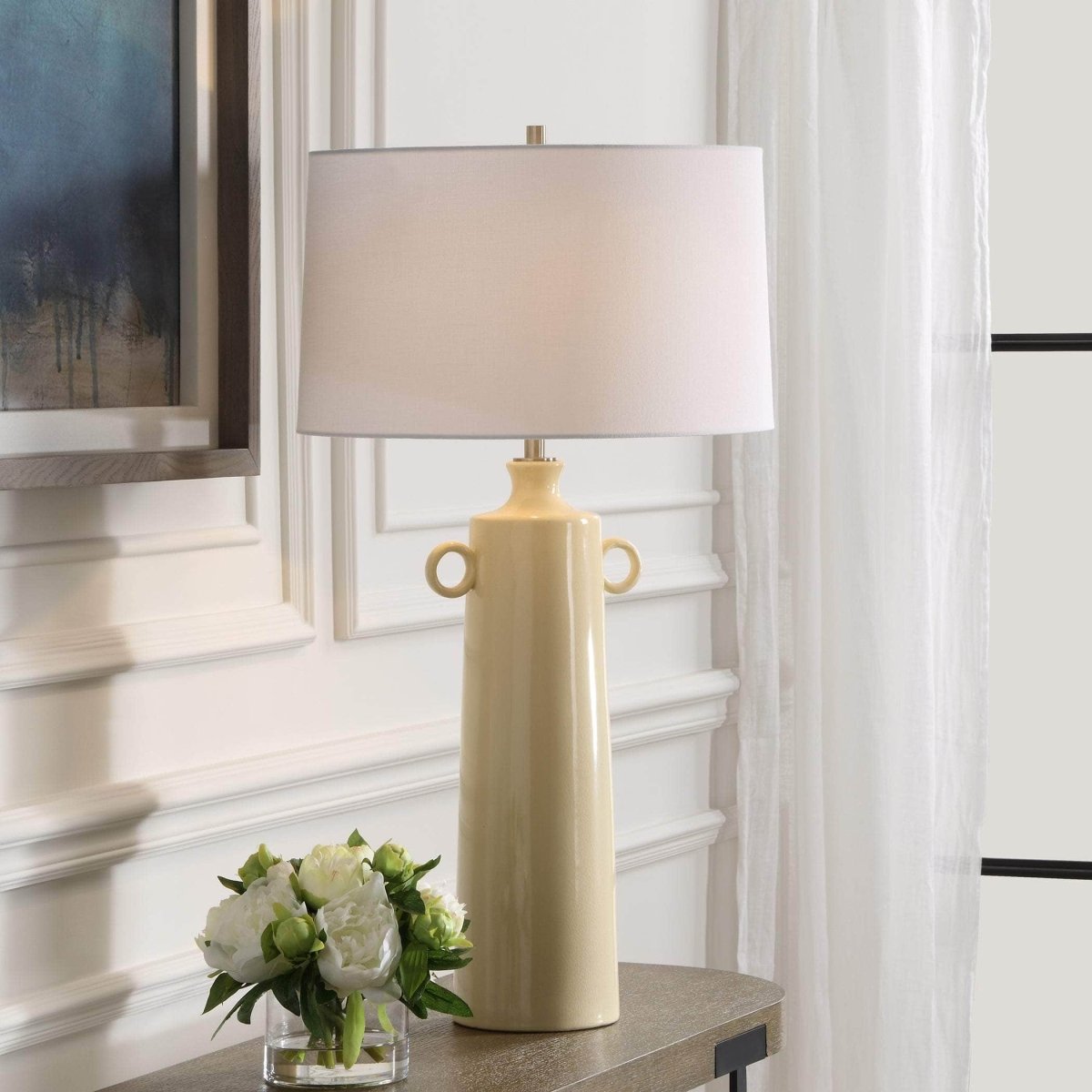 Florero Pale Yellow Table Lamp - Uttermost - Table Lamps by Modest Hut