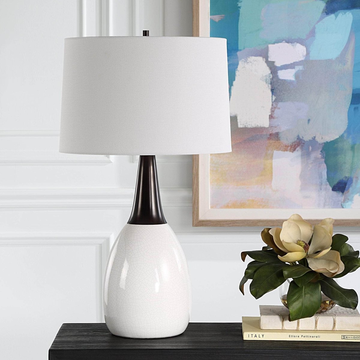 Fralin White Table Lamp - Uttermost - Table Lamps by Modest Hut