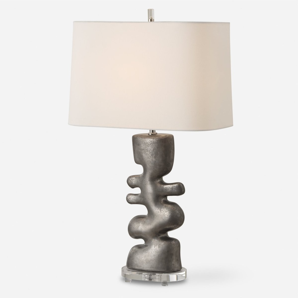 Free Flowing Nickel Table Lamp - Uttermost - Table Lamps by Modest Hut