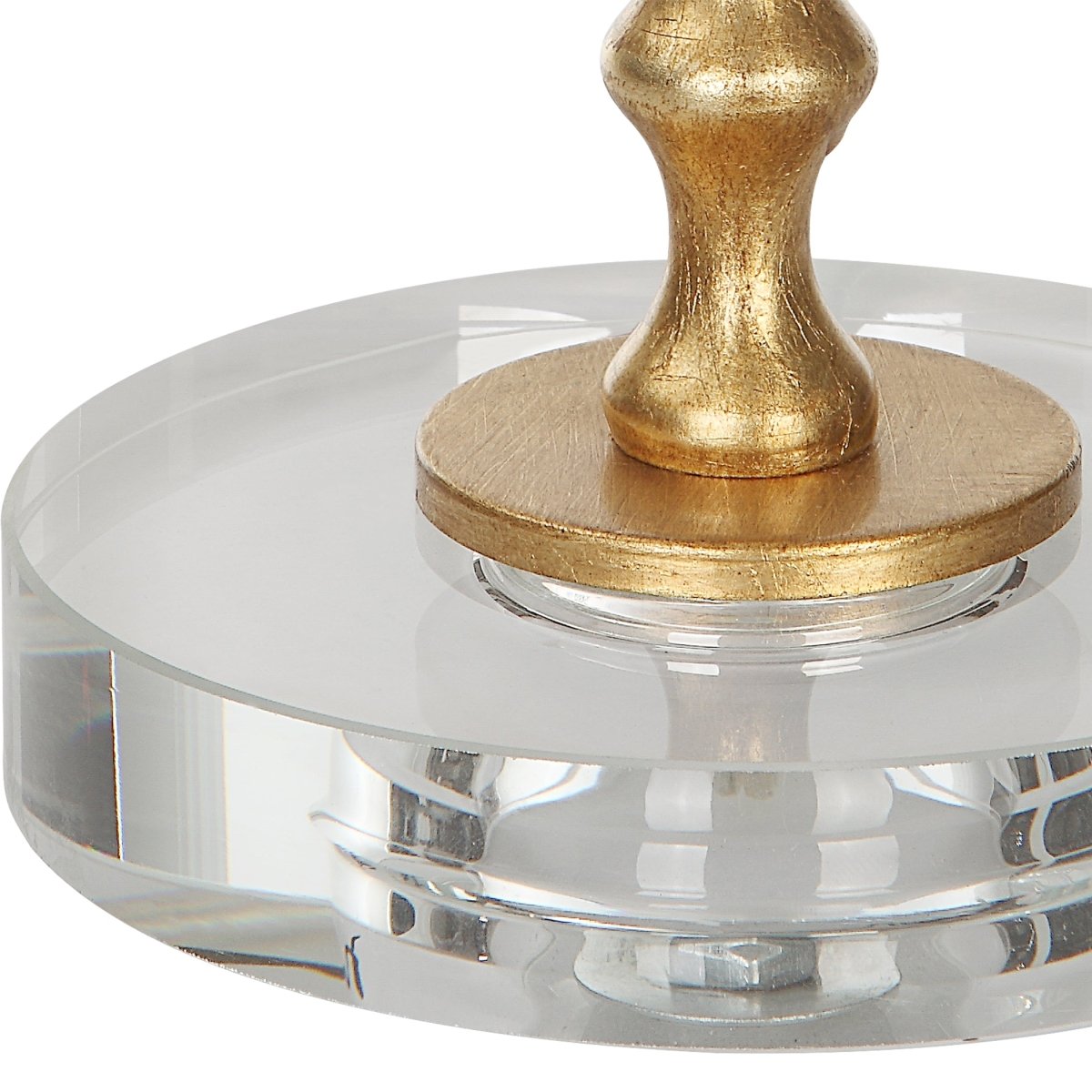 Gold Leaf Stacked Hourglass Table Lamp - Uttermost - Table Lamps by Modest Hut