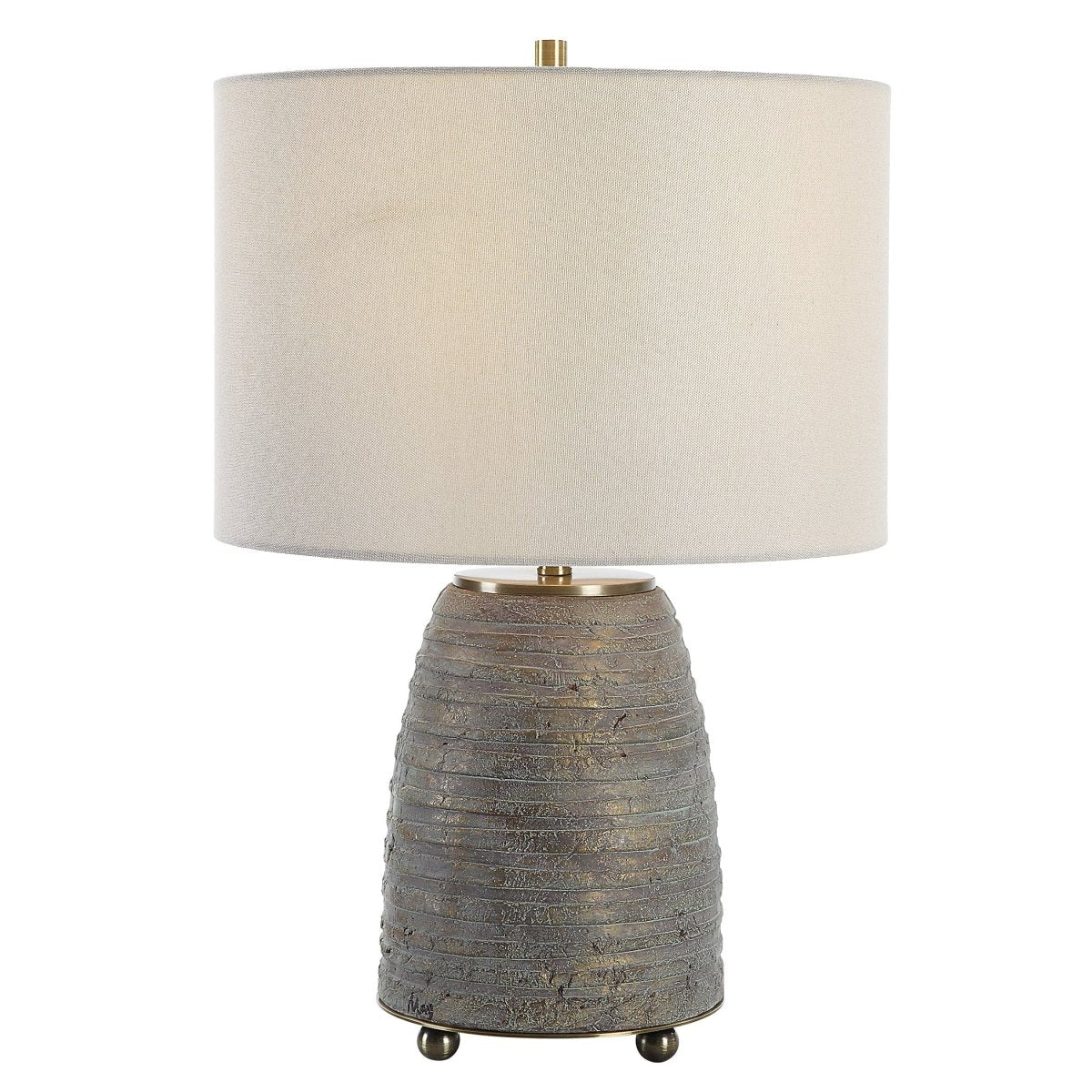 Gorda Bronze Ceramic Table Lamp - Uttermost - Table Lamps by Modest Hut