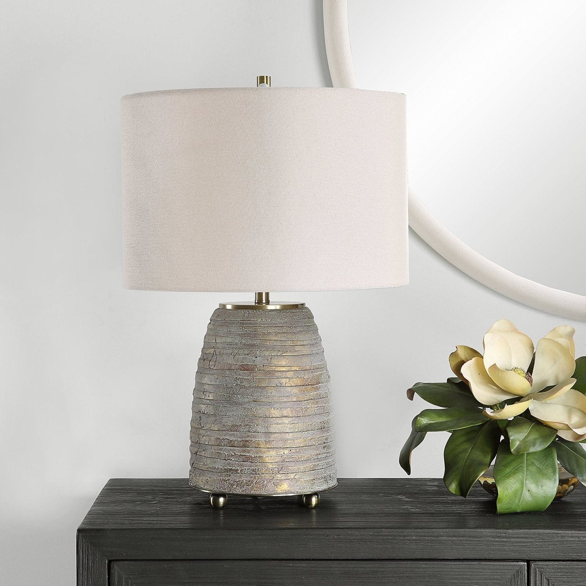 Gorda Bronze Ceramic Table Lamp - Uttermost - Table Lamps by Modest Hut