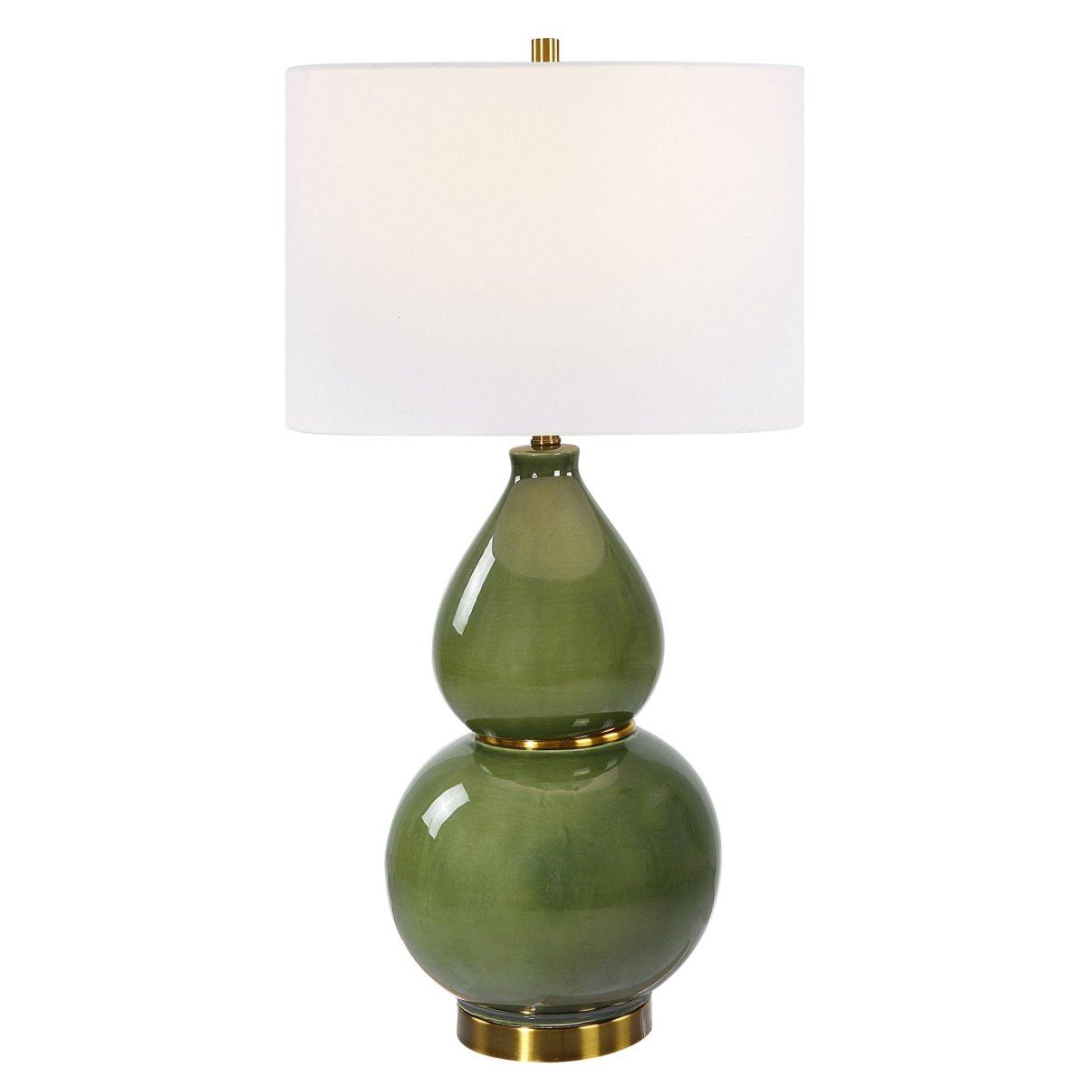 Gourd Green Table Lamp - Uttermost - Table Lamps by Modest Hut