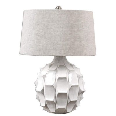 Guerra Scalloped Plated Table Lamp - Uttermost - Table Lamps by Modest Hut