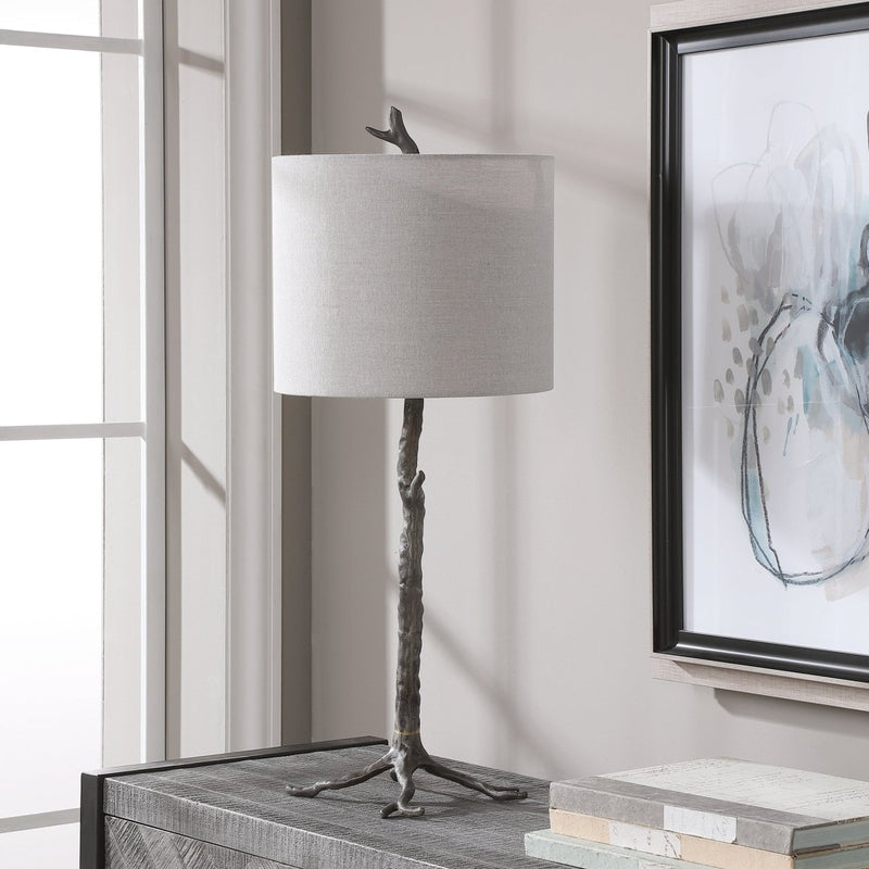Hand Cast Organic Rustic Lamp - Uttermost - Table Lamps by Modest Hut