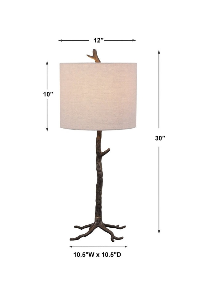 Hand Cast Organic Rustic Lamp - Uttermost - Table Lamps by Modest Hut