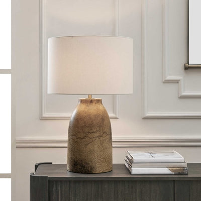 Harris Mottled Brown Table Lamp - Table Lamps