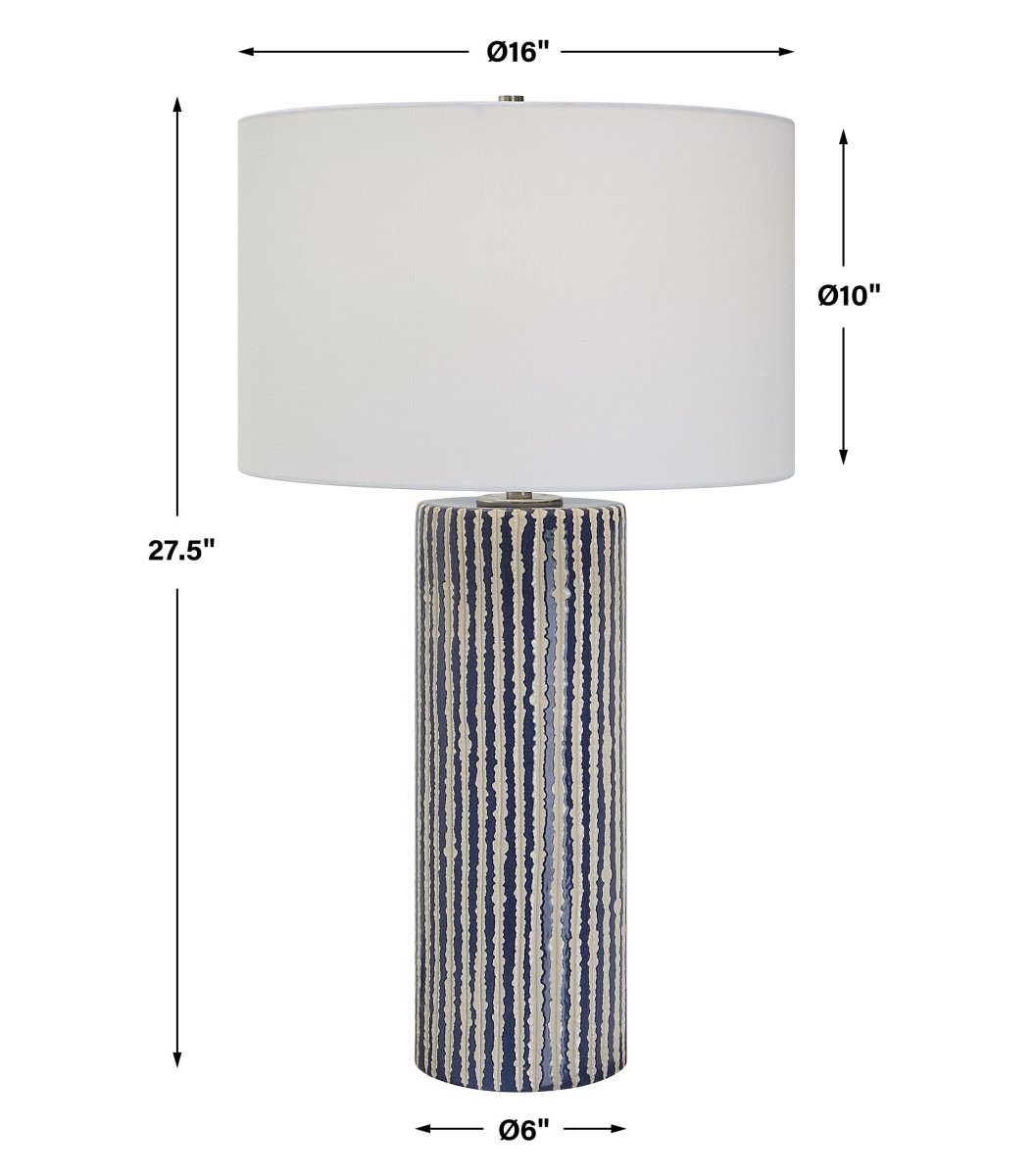 Havana Blue Table Lamp - Uttermost - Table Lamps by Modest Hut