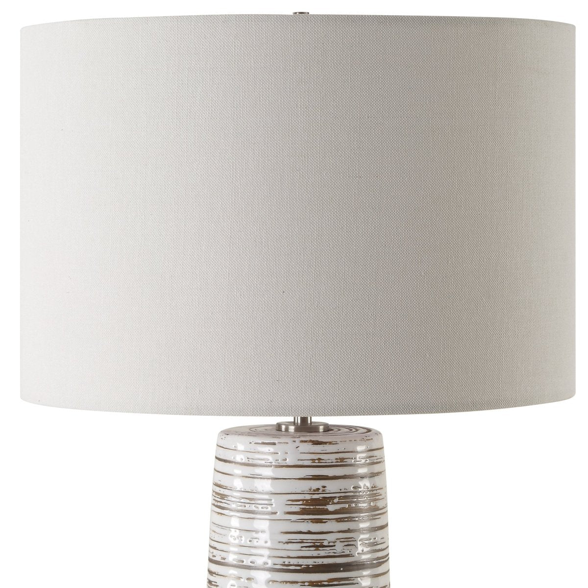 Haven White Glaze Table Lamp - Uttermost - Table Lamps by Modest Hut