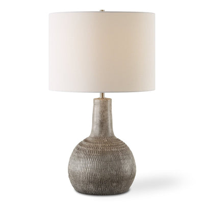 Heavily Textured Gourd Shaped Ceramic Table Lamp - Uttermost - Table Lamps by Modest Hut