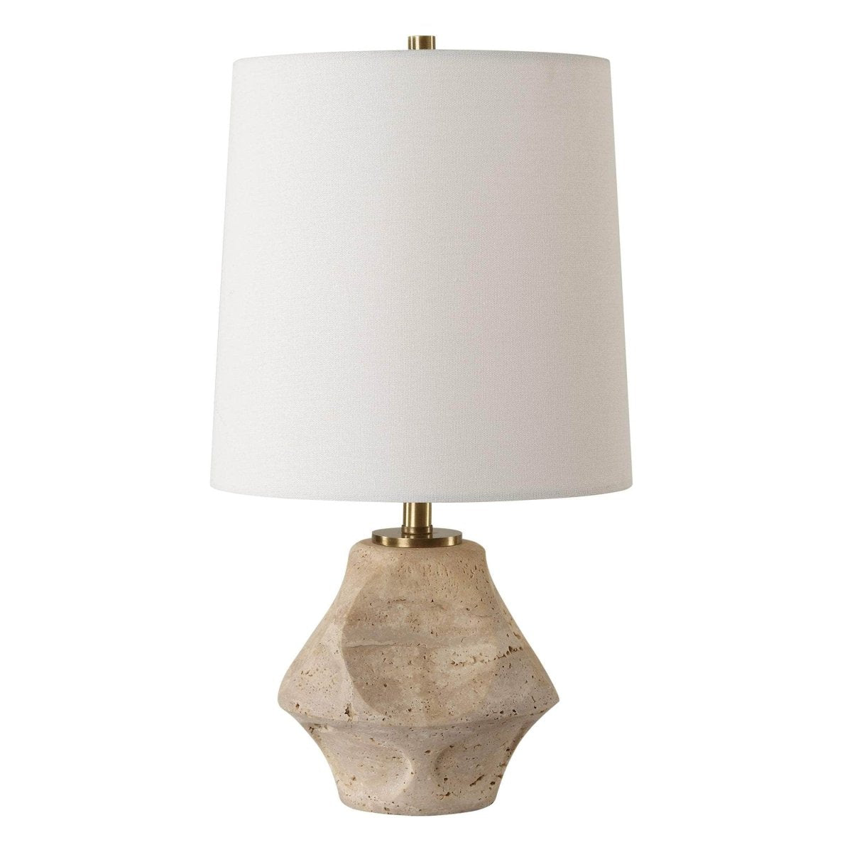 Indent Travertine Accent Lamp - Uttermost - Table Lamps by Modest Hut