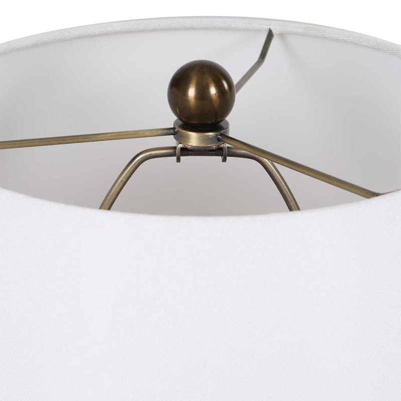 Irena White Sphere Table Lamp - Table Lamps