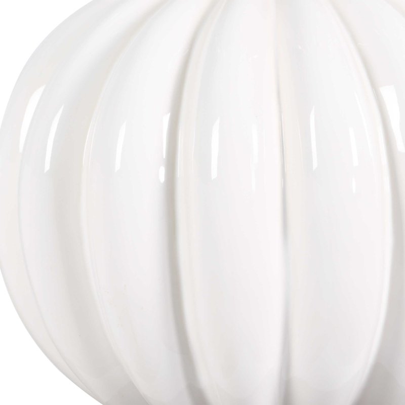 Irena White Sphere Table Lamp - Table Lamps