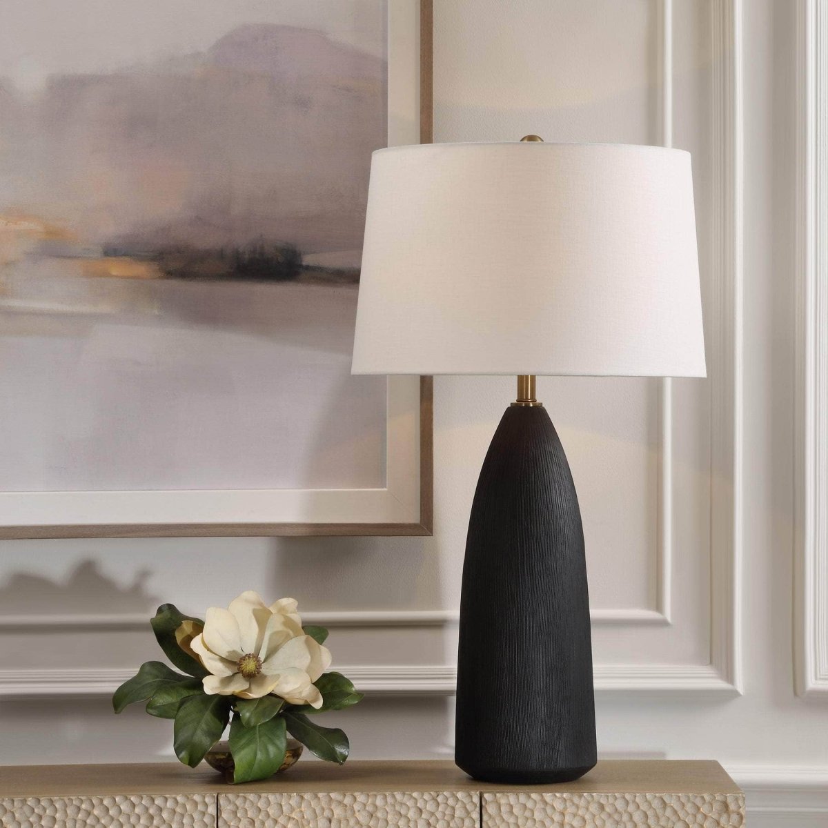 Jett Black Table Lamp - Uttermost - Table Lamps by Modest Hut