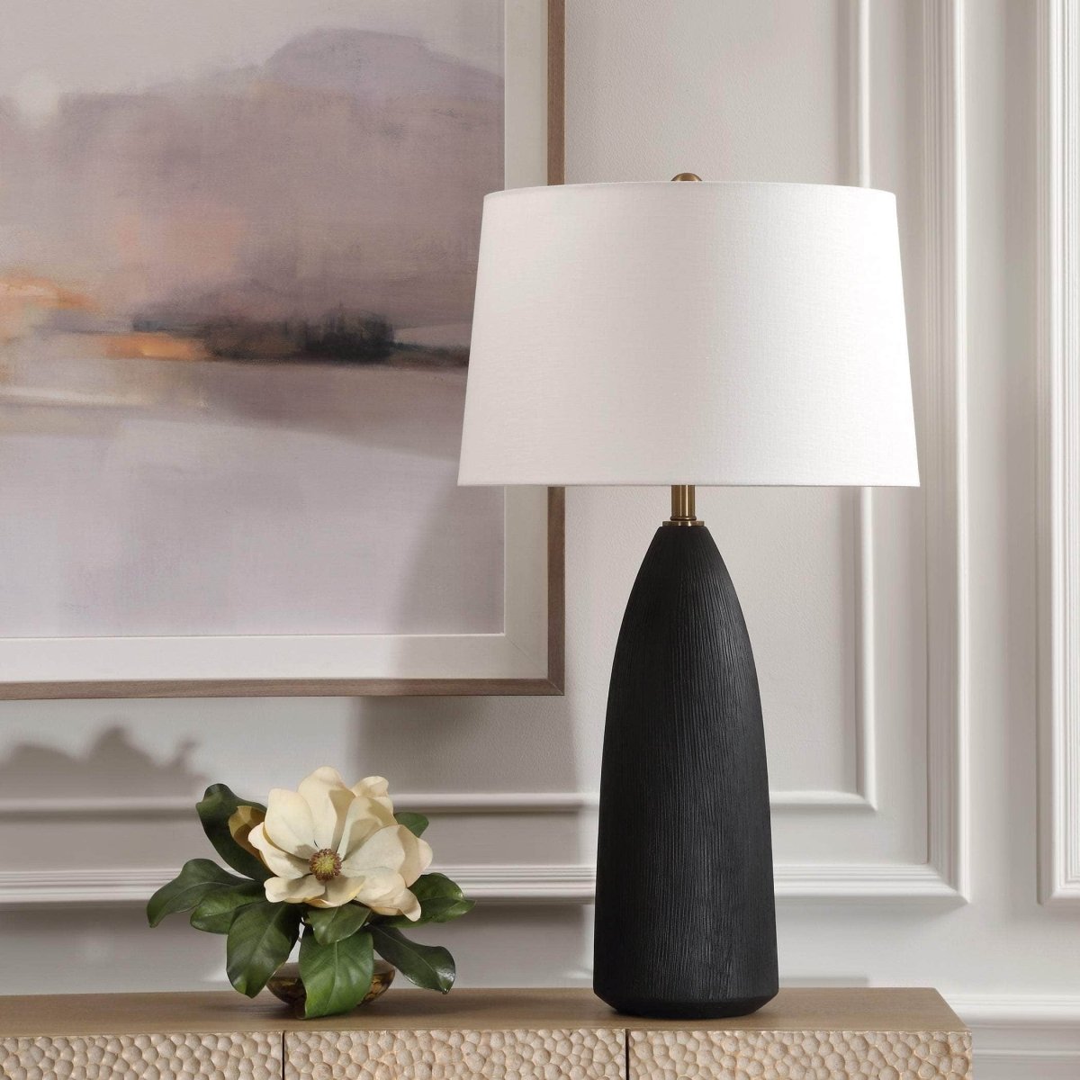 Jett Black Table Lamp - Uttermost - Table Lamps by Modest Hut