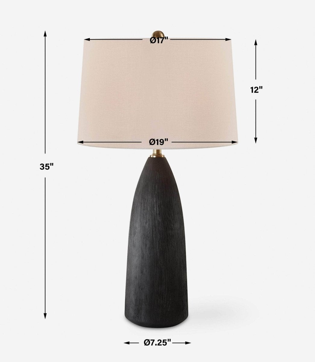 Jett Black Table Lamp - Uttermost - Table Lamps by Modest Hut