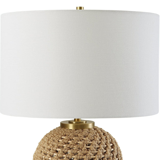 Kendari Rope & Rattan Table Lamp - Uttermost - Table Lamps by Modest Hut