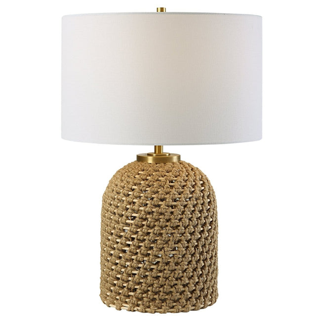 Kendari Rope & Rattan Table Lamp - Uttermost - Table Lamps by Modest Hut