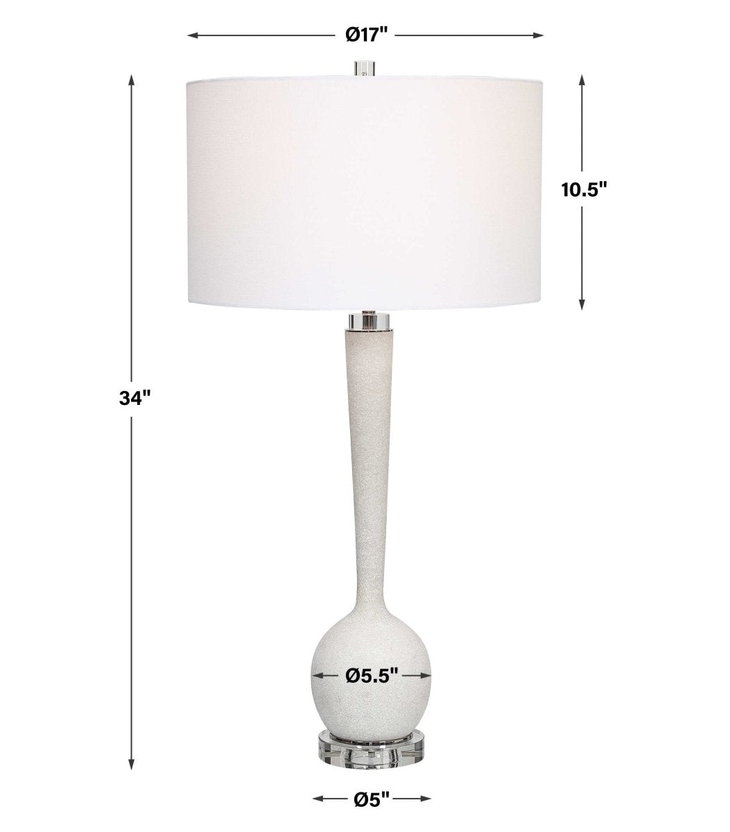 Kently White Marble Table Lamp - Uttermost - Table Lamps by Modest Hut