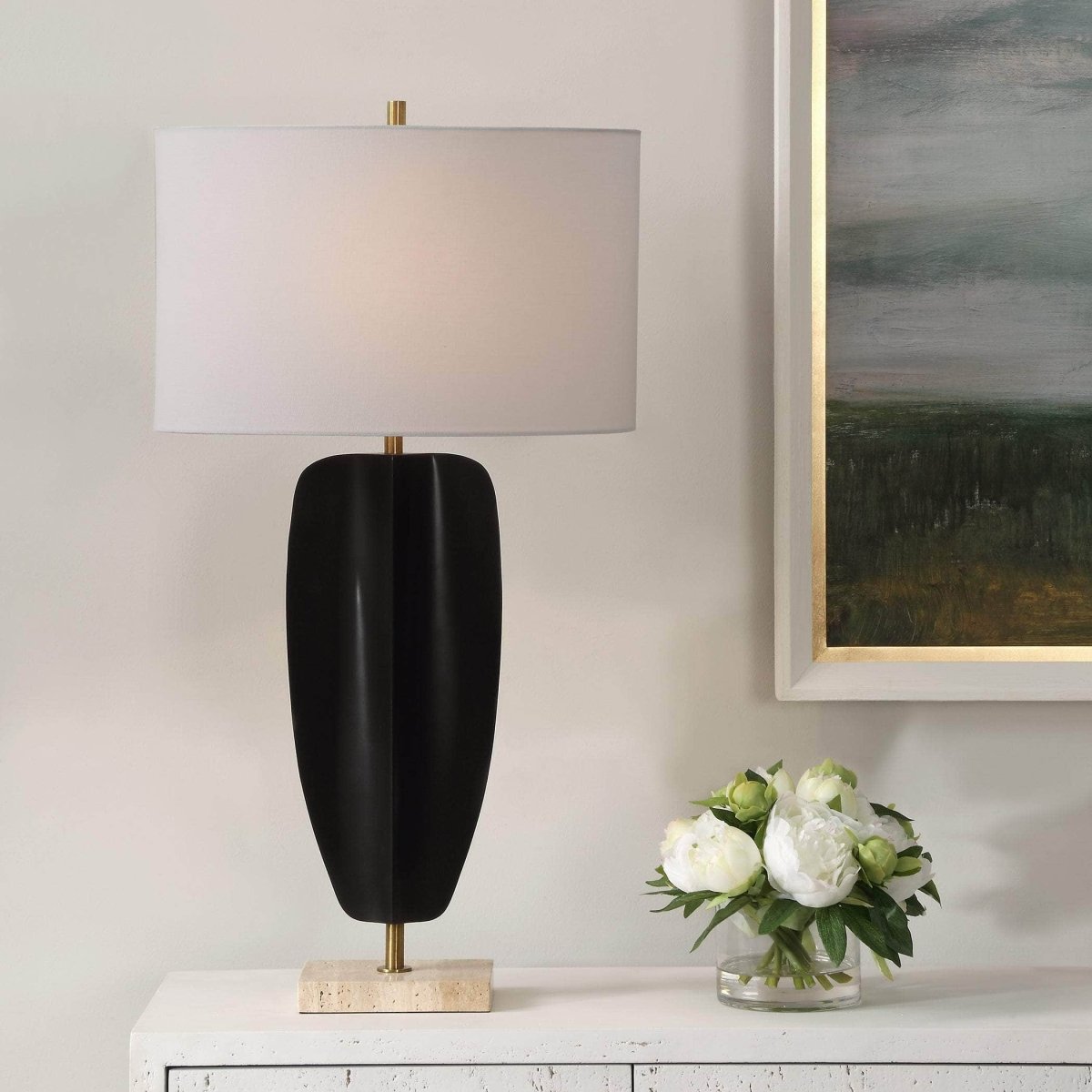 Kure Black Table Lamp - Uttermost - Table Lamps by Modest Hut