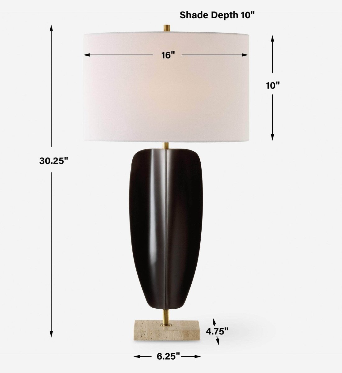 Kure Black Table Lamp - Uttermost - Table Lamps by Modest Hut