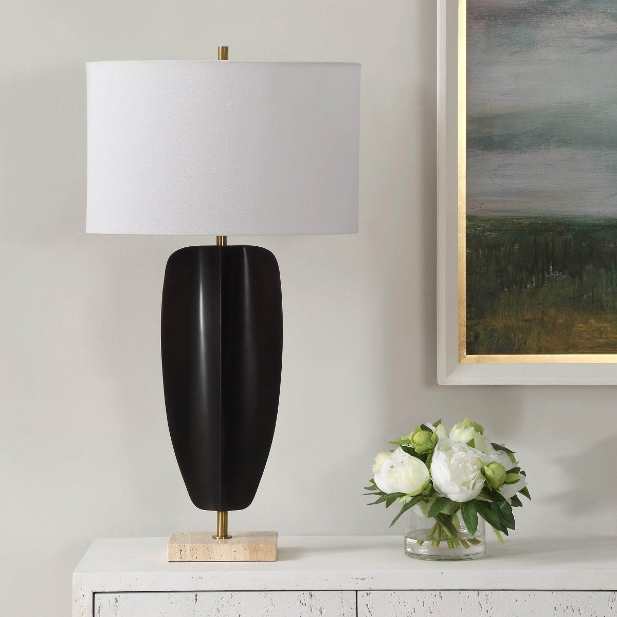 Kure Black Table Lamp - Uttermost - Table Lamps by Modest Hut