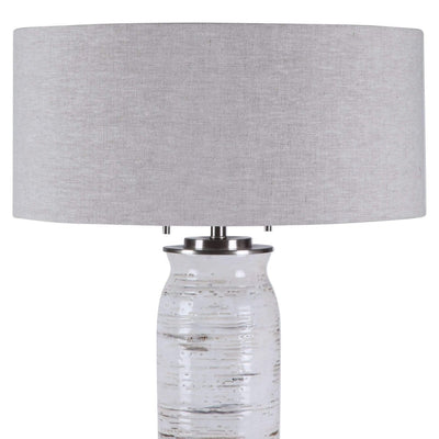 Lente White Table Lamp - Uttermost - Table Lamps by Modest Hut