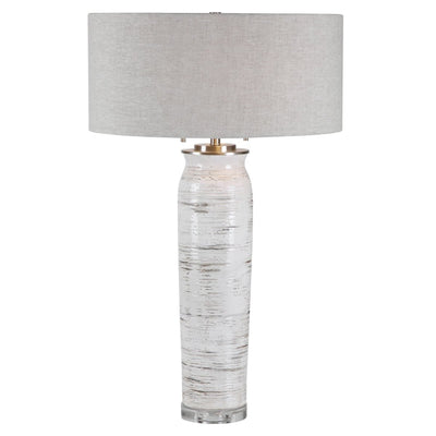 Lente White Table Lamp - Uttermost - Table Lamps by Modest Hut