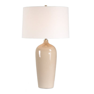 Light Sandy Gray Crackled Ceramic Table Lamp - Uttermost - Table Lamps by Modest Hut