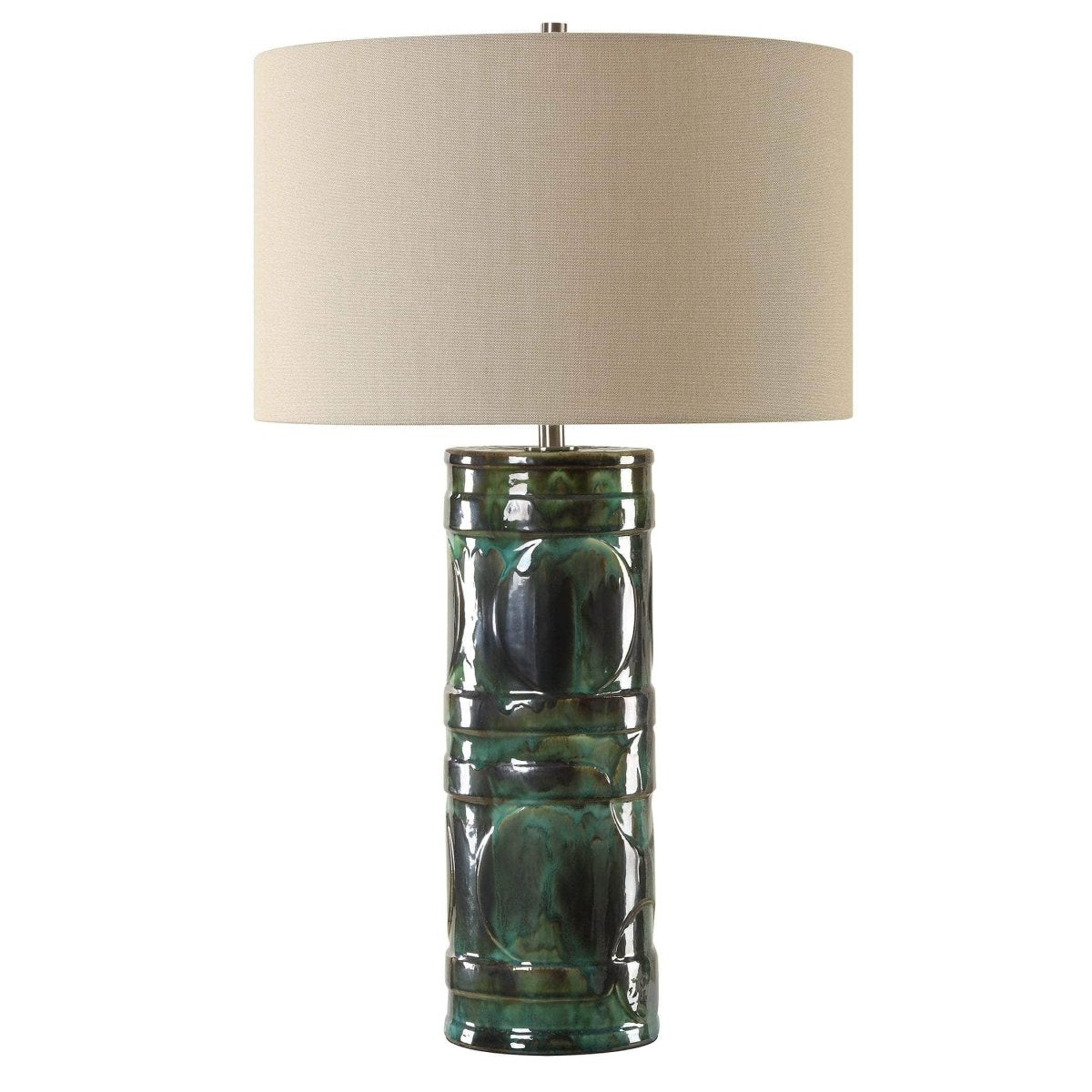 Loch Green Glaze Table Lamp - Uttermost - Table Lamps by Modest Hut