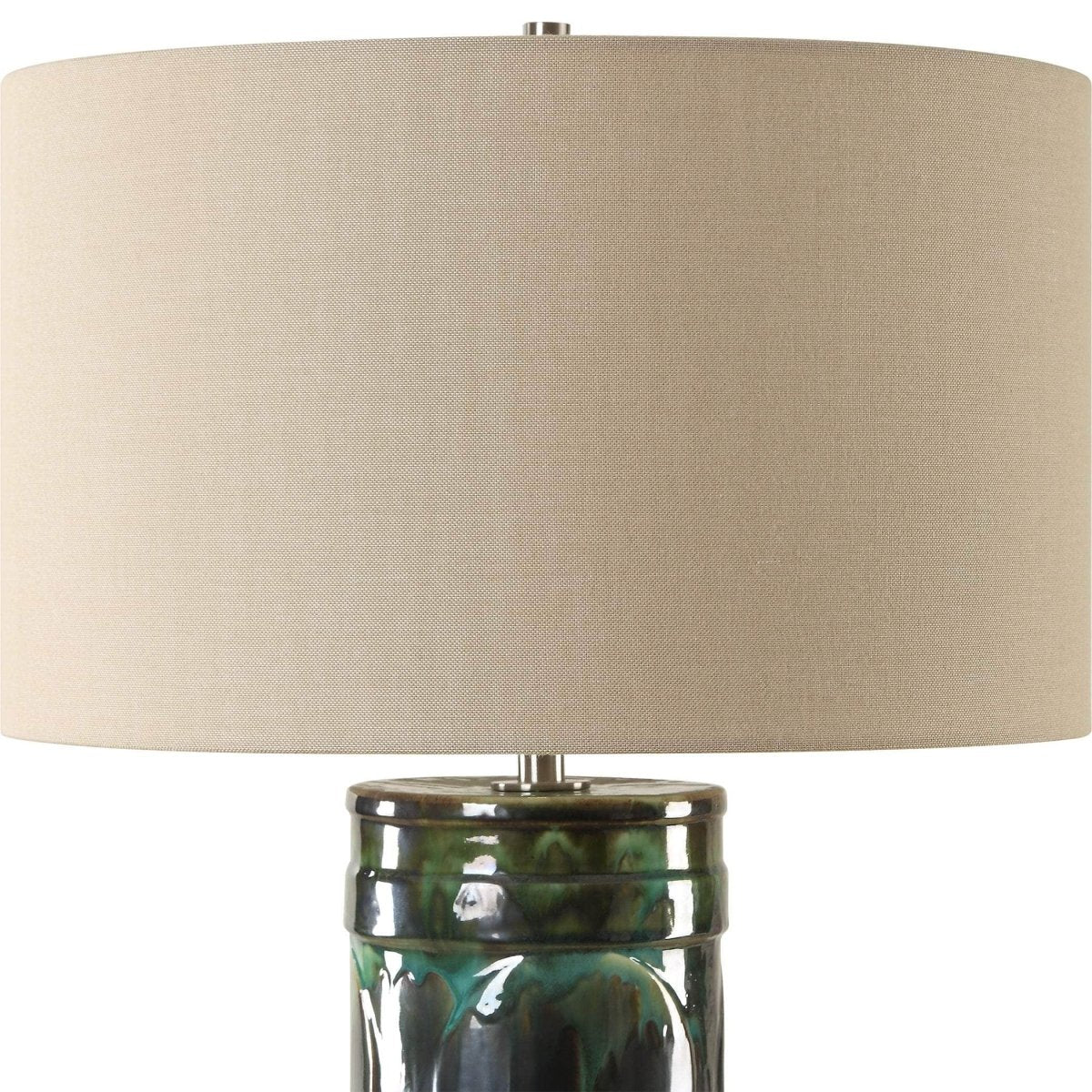 Loch Green Glaze Table Lamp - Uttermost - Table Lamps by Modest Hut