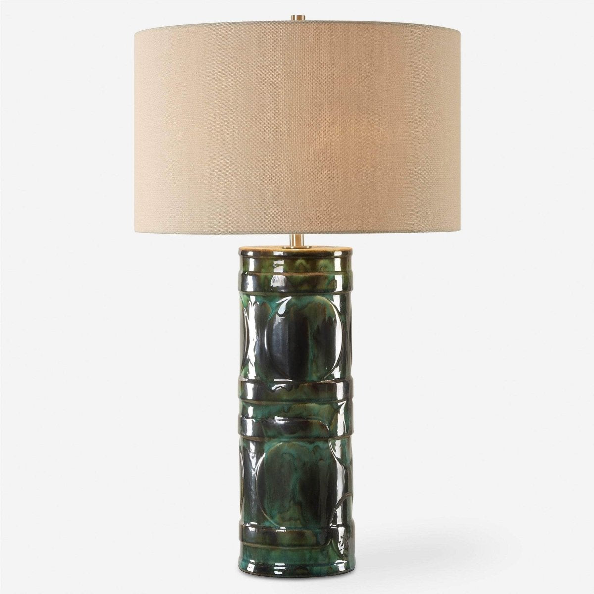 Loch Green Glaze Table Lamp - Uttermost - Table Lamps by Modest Hut