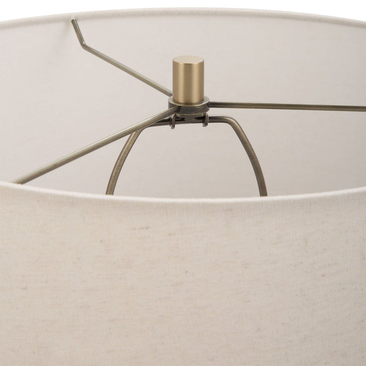 Lunia Gray Glass Table Lamp - Uttermost - Table Lamps by Modest Hut