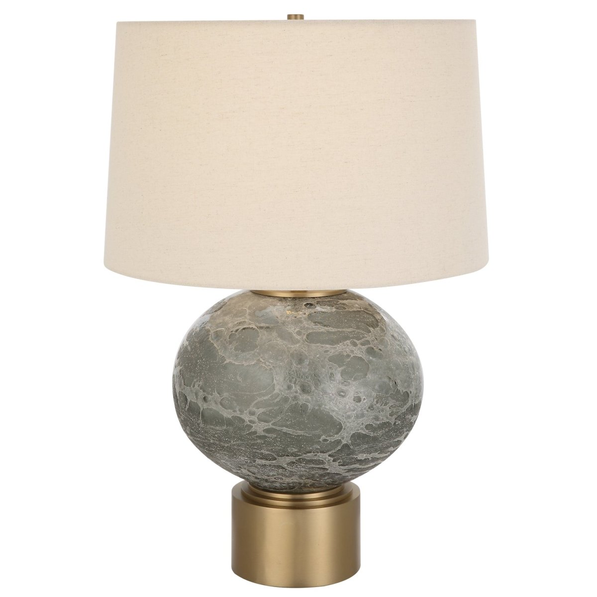 Lunia Gray Glass Table Lamp - Uttermost - Table Lamps by Modest Hut