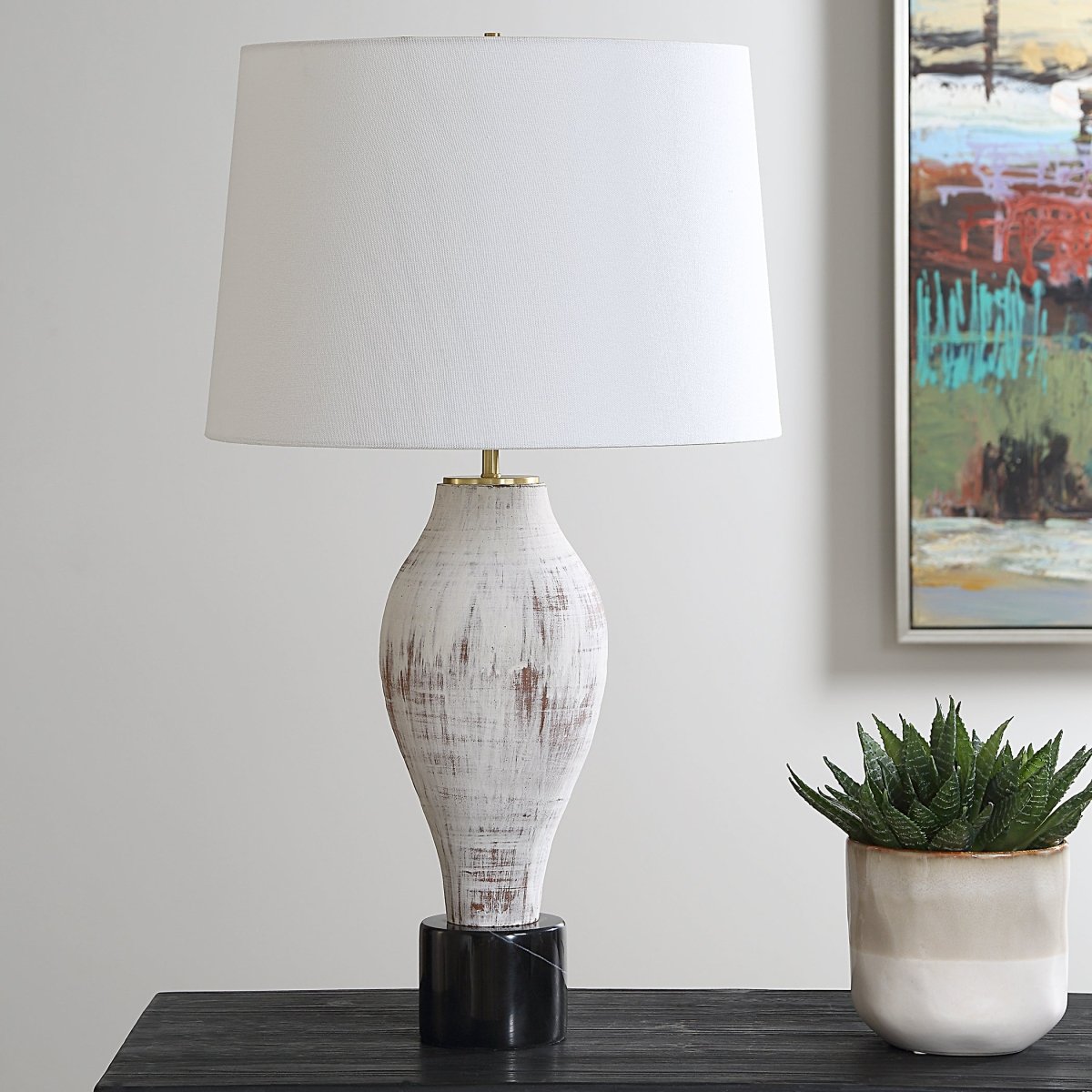 Magdaline Rustic Table Lamp - Uttermost - Table Lamps by Modest Hut