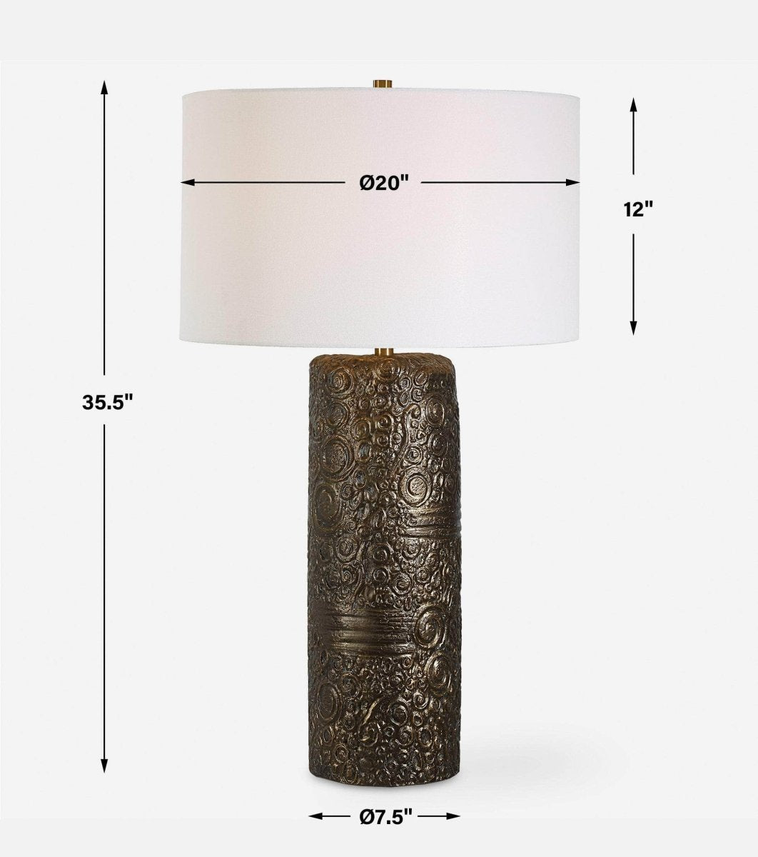 Malaga Brass Table Lamp - Uttermost - Table Lamps by Modest Hut