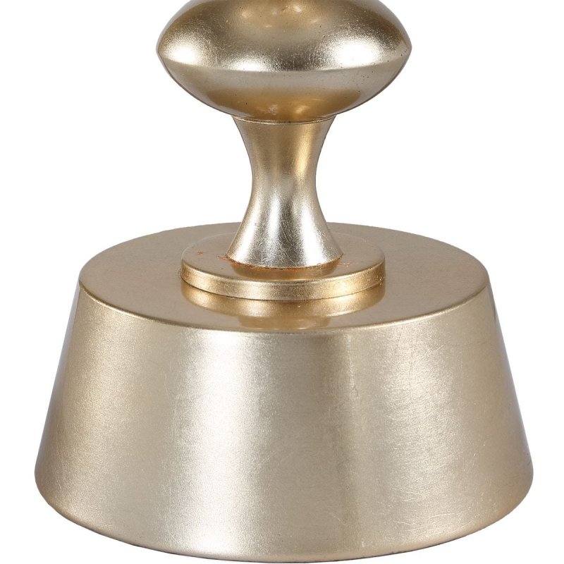 Detail view of the Meila Antique Brass Table Lamp finish and construction image 6