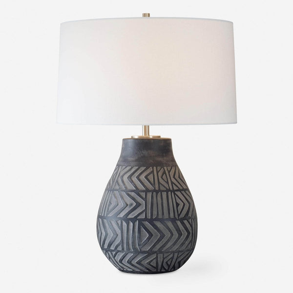 Natchez Charcoal Table Lamp - Uttermost - Table Lamps by Modest Hut