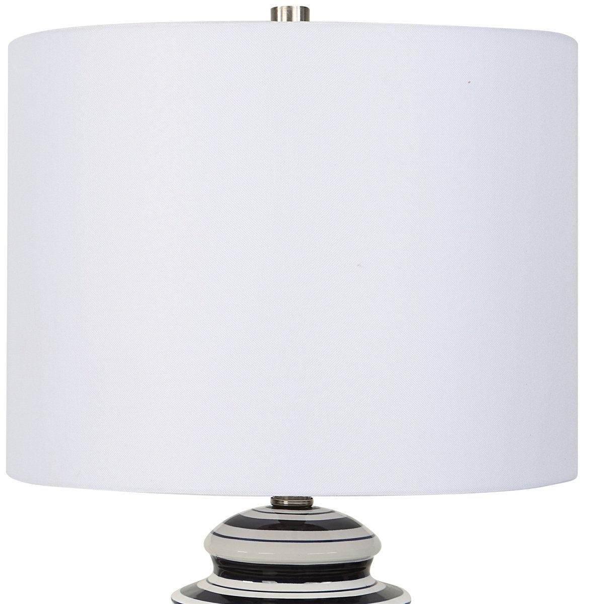 Navy and White Coastal Ceramic Table Lamp - Uttermost - Table Lamps by Modest Hut