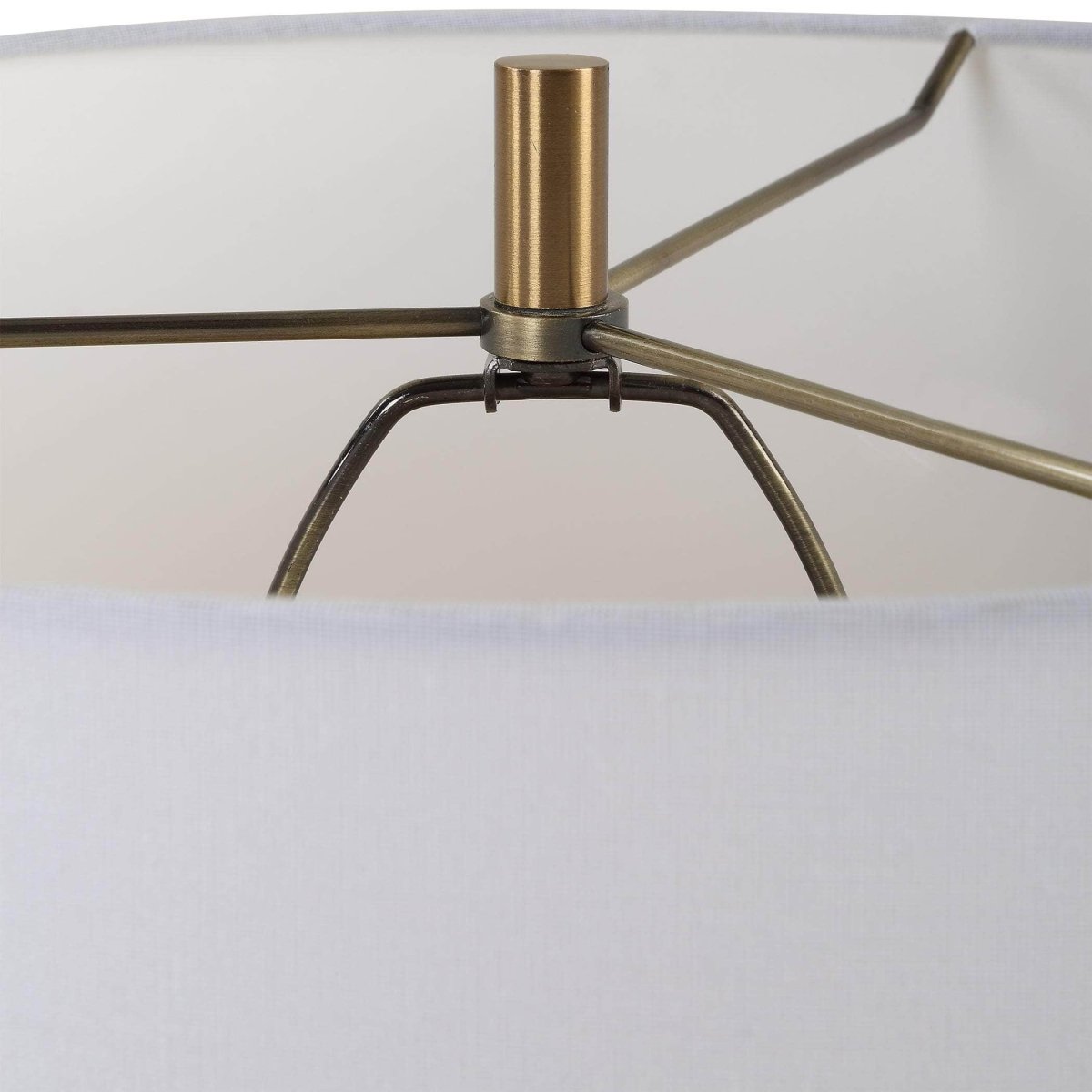 On Edge Chalk White Table Lamp - Uttermost - Table Lamps by Modest Hut