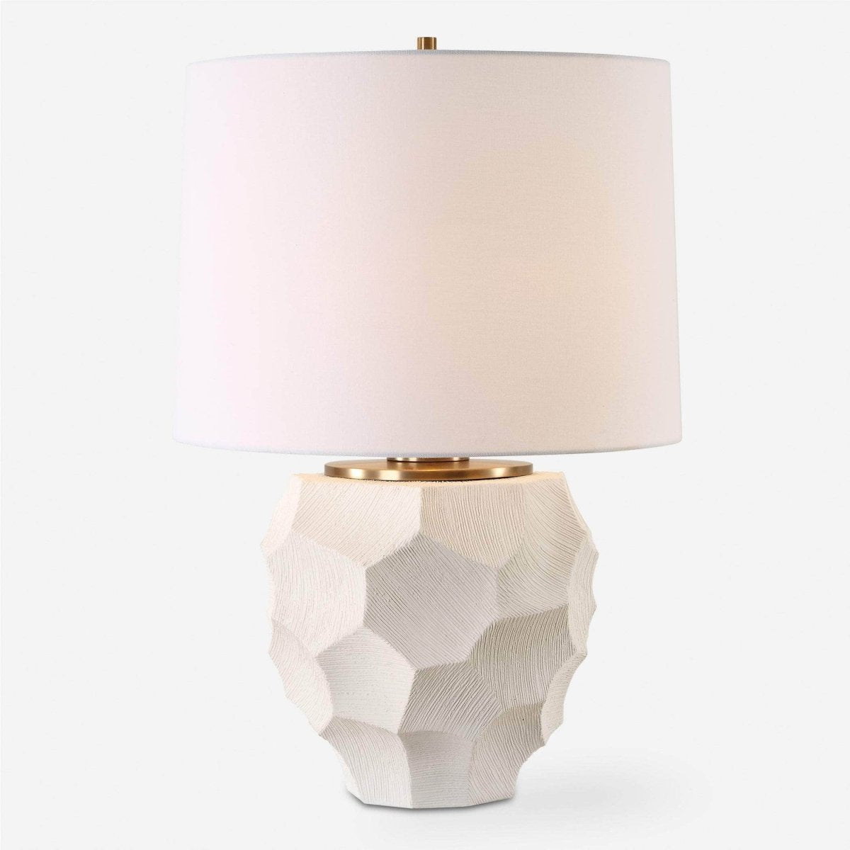 On Edge Chalk White Table Lamp - Uttermost - Table Lamps by Modest Hut