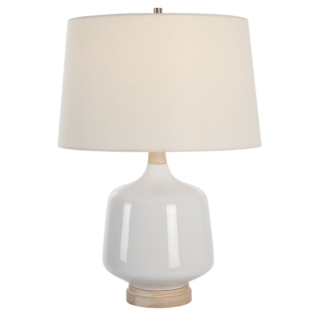 Opal Gloss White Table Lamp - Uttermost - Table Lamps by Modest Hut